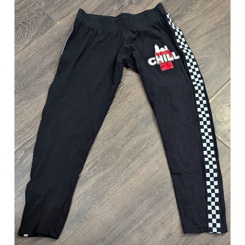 Peanuts Black Pants Sweats Joggers Girls Kids